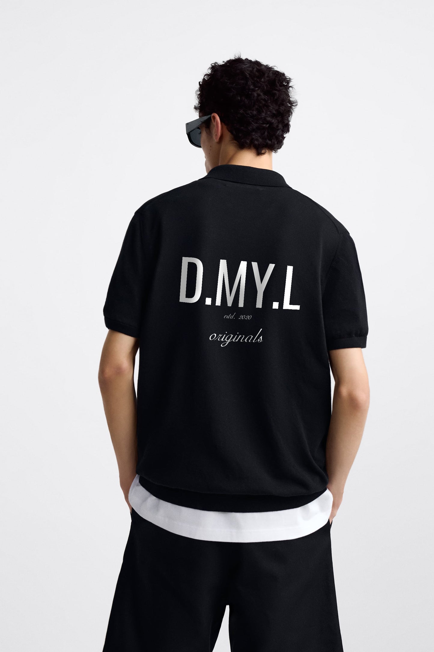 DMYL ORIGINALS BLACK POLO SHIRT