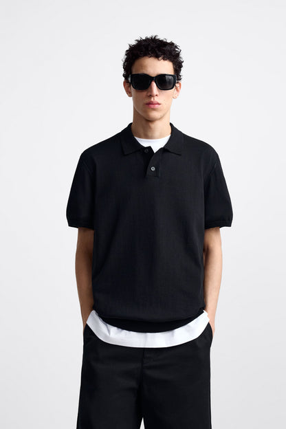 MUTUAL BLACK POLO SHIRT