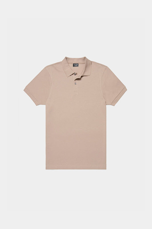 SAND SUPER SOFT PIQUE KNIT REGULAR POLO SHIRT