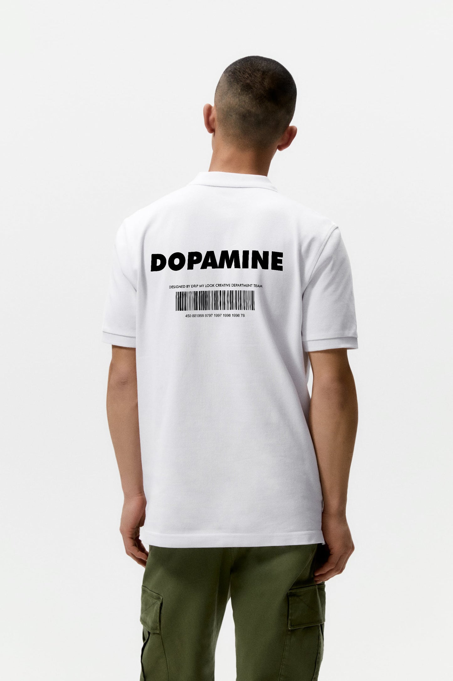 DOPAMINE WHITE POLO SHIRT