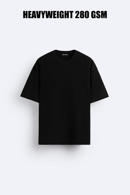 BLACK SWEATSHIRT HEAVYWEIGHT OVERSIZED T-SHIRT