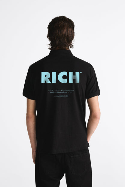 RICH BLACK POLO SHIRT