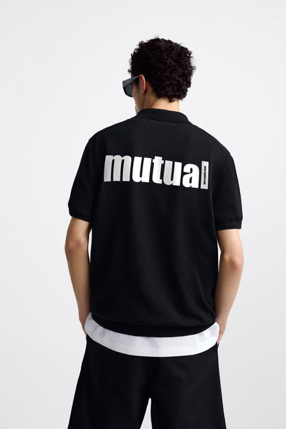 MUTUAL BLACK POLO SHIRT