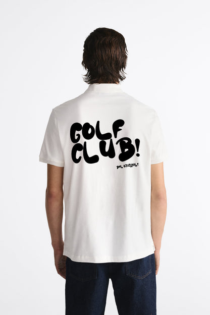 GOLF CLUB WHITE POLO SHIRT