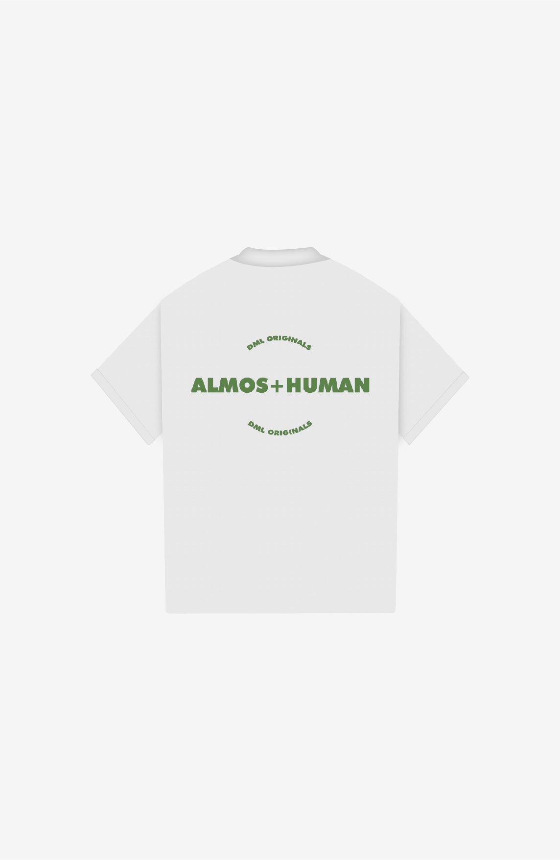 ALMOS+HUMAN WHITE POLO SHIRT