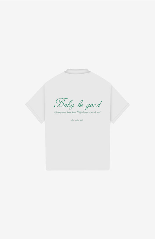 BABY BE GOOD WHITE POLO SHIRT