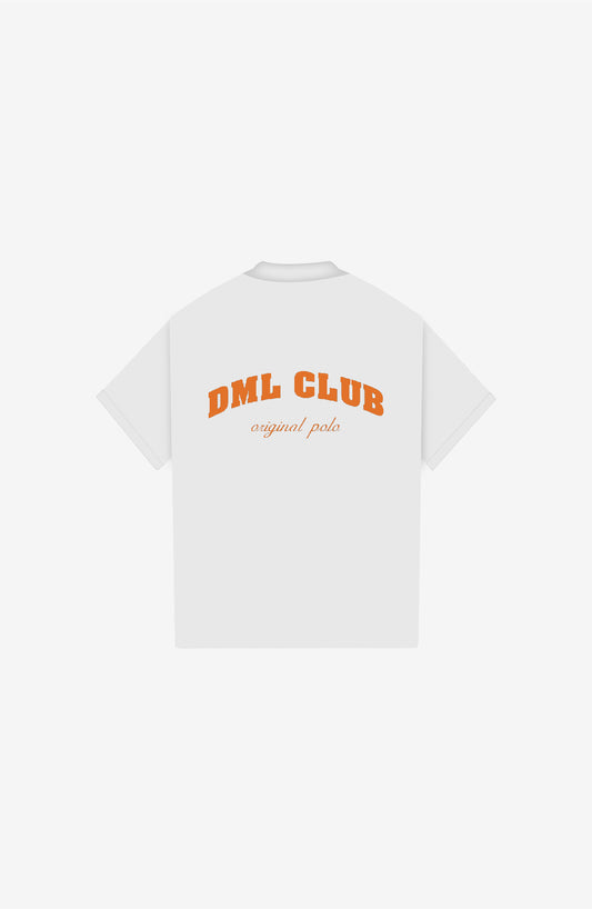 DML CLUB WHITE POLO SHIRT