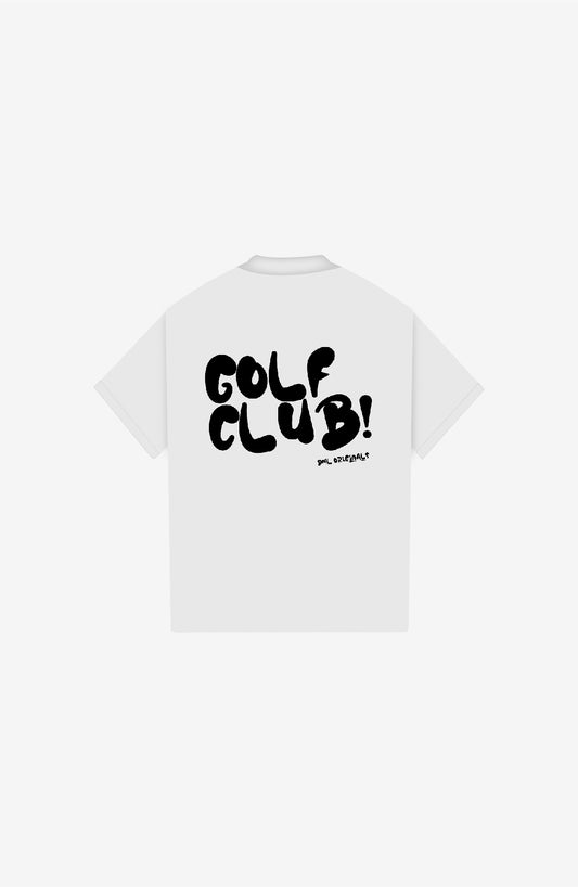 GOLF CLUB WHITE POLO SHIRT