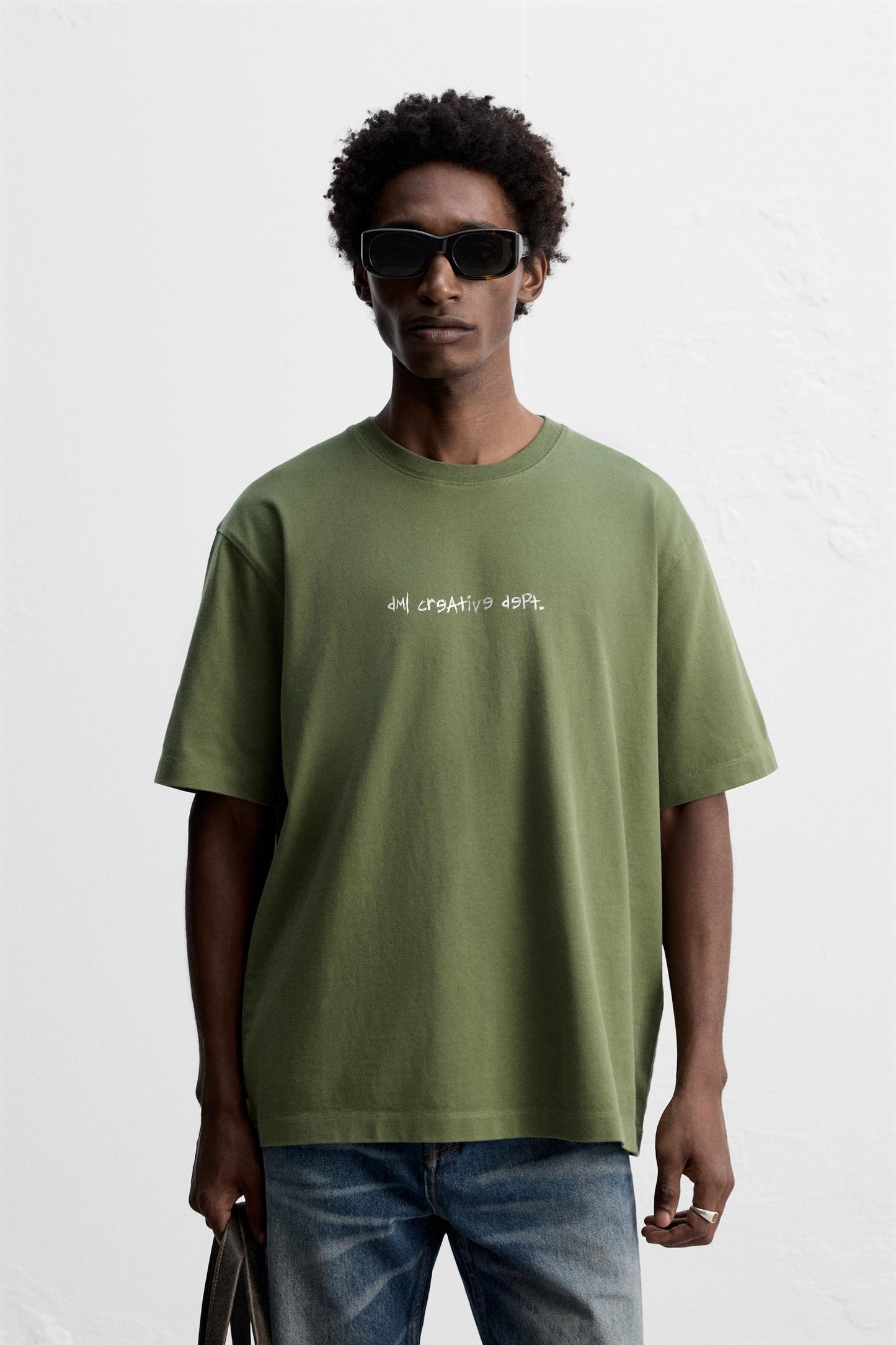 CAMO GREEN PORSCHE PREMIUM FRENCH TERRY OVERSIZED T-SHIRT