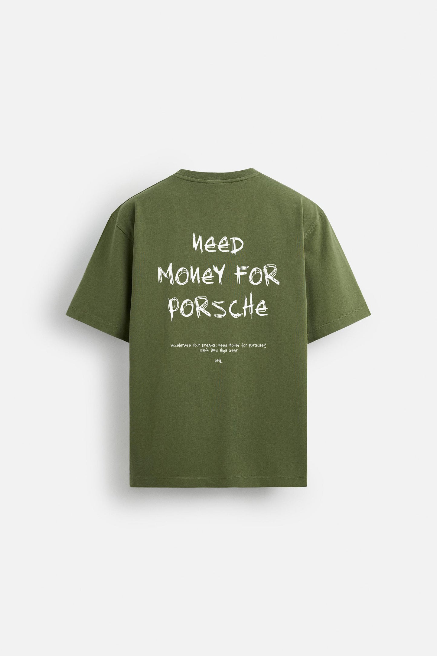 CAMO GREEN PORSCHE PREMIUM FRENCH TERRY OVERSIZED T-SHIRT