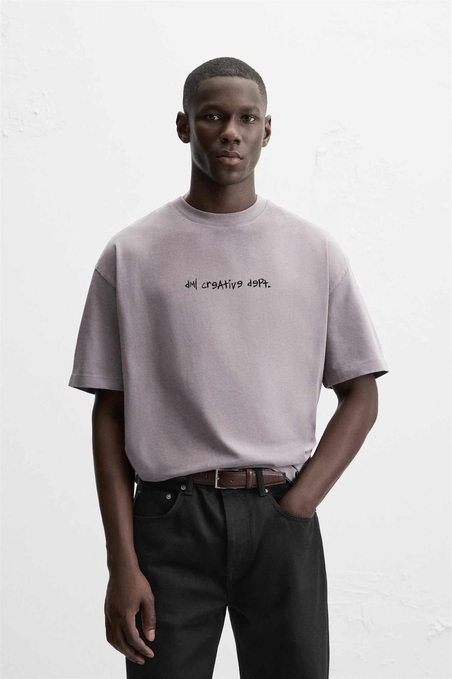 ASH GREY PORSCHE PREMIUM FRENCH TERRY OVERSIZED T-SHIRT