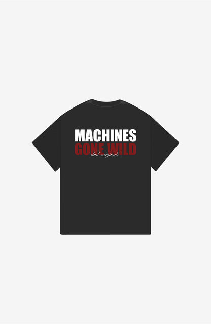 MACHINES GONE WILD VINTAGE BLACK OVERSIZED T-SHIRT