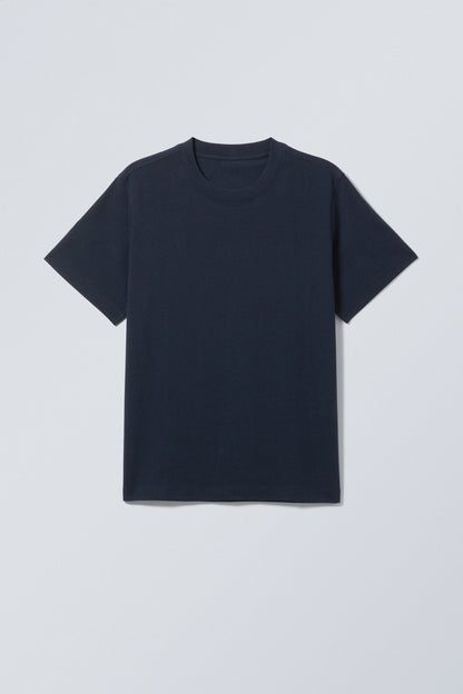 SUPRIMA COTTON NAVY REGULAR CLASSIC TSHIRT