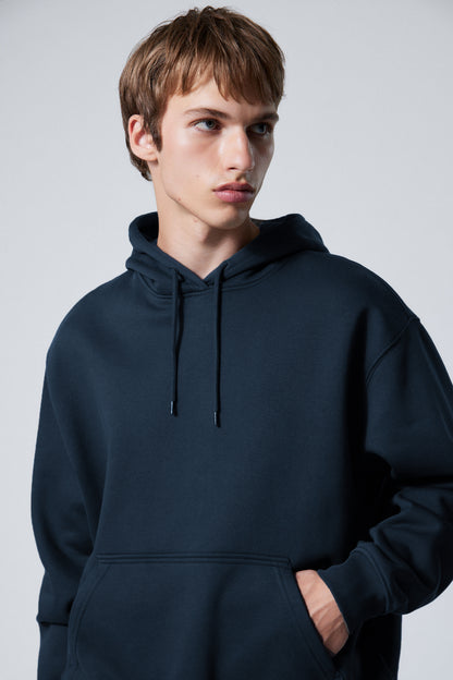 NAVY FLEECE HEAVYWEIGHT OVERSIZED HOODIE