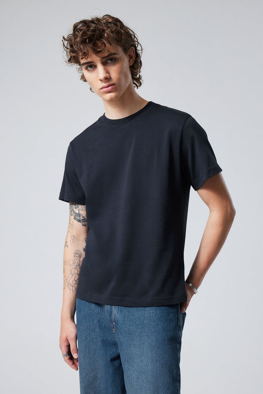 SUPRIMA COTTON NAVY REGULAR CLASSIC TSHIRT