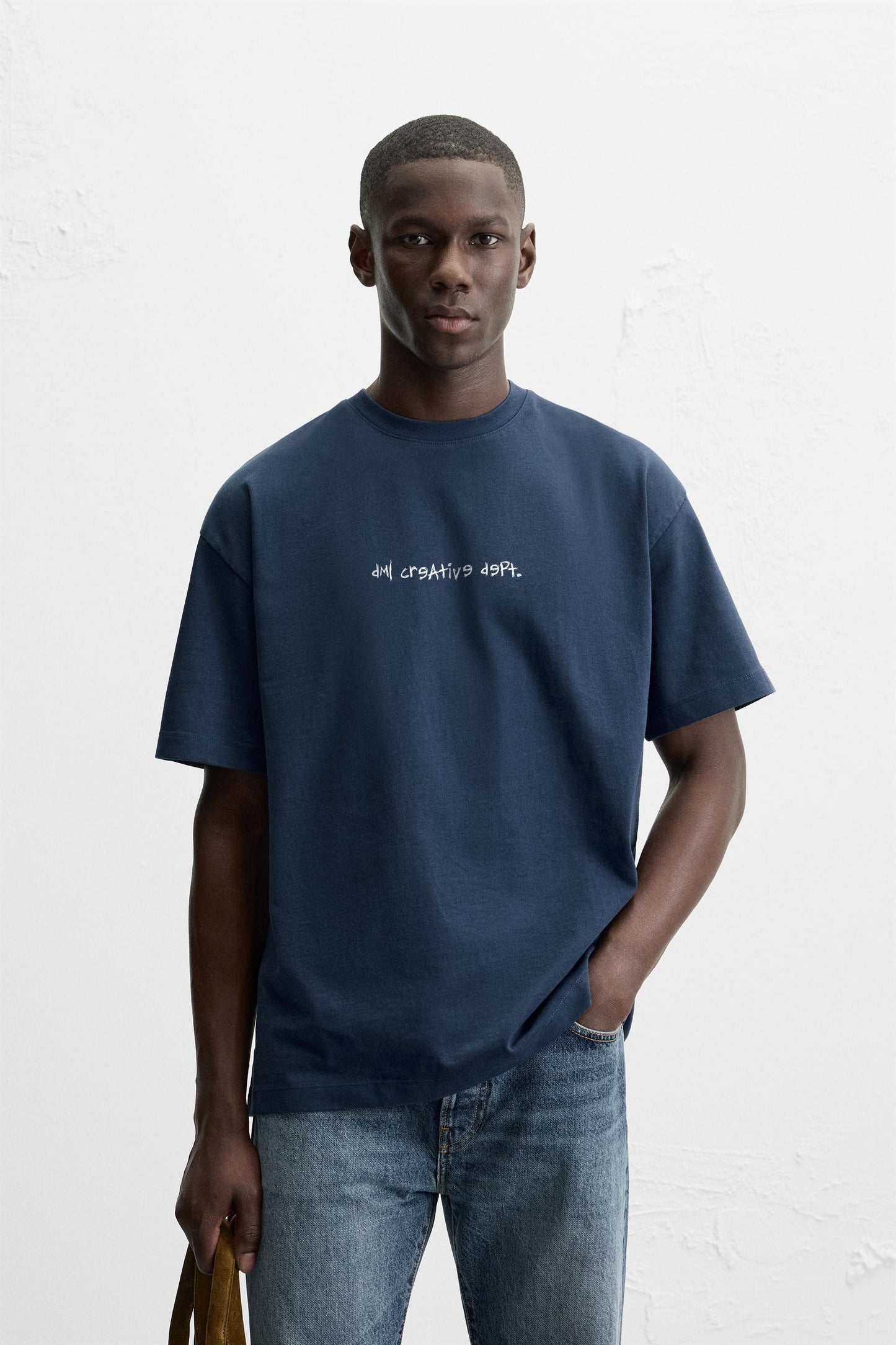 DREAM NAVY PORSCHE PREMIUM FRENCH TERRY OVERSIZED T-SHIRT