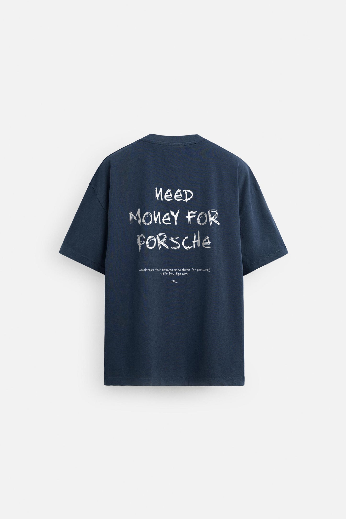 DREAM NAVY PORSCHE PREMIUM FRENCH TERRY OVERSIZED T-SHIRT