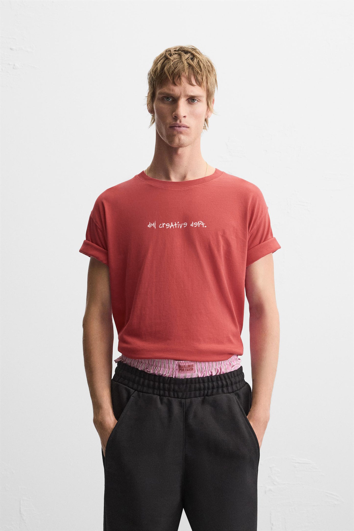 CARMINE RED PORSCHE PREMIUM FRENCH TERRY OVERSIZED T-SHIRT