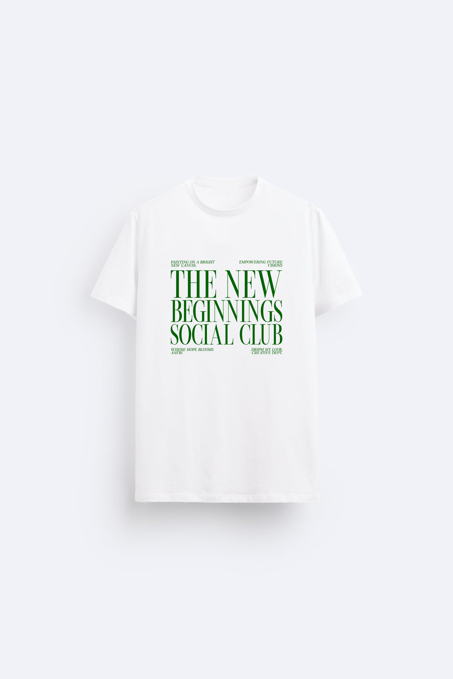 SOCIAL CLUB PREMIUM COTTON ROUND NECK WHITE T-SHIRT