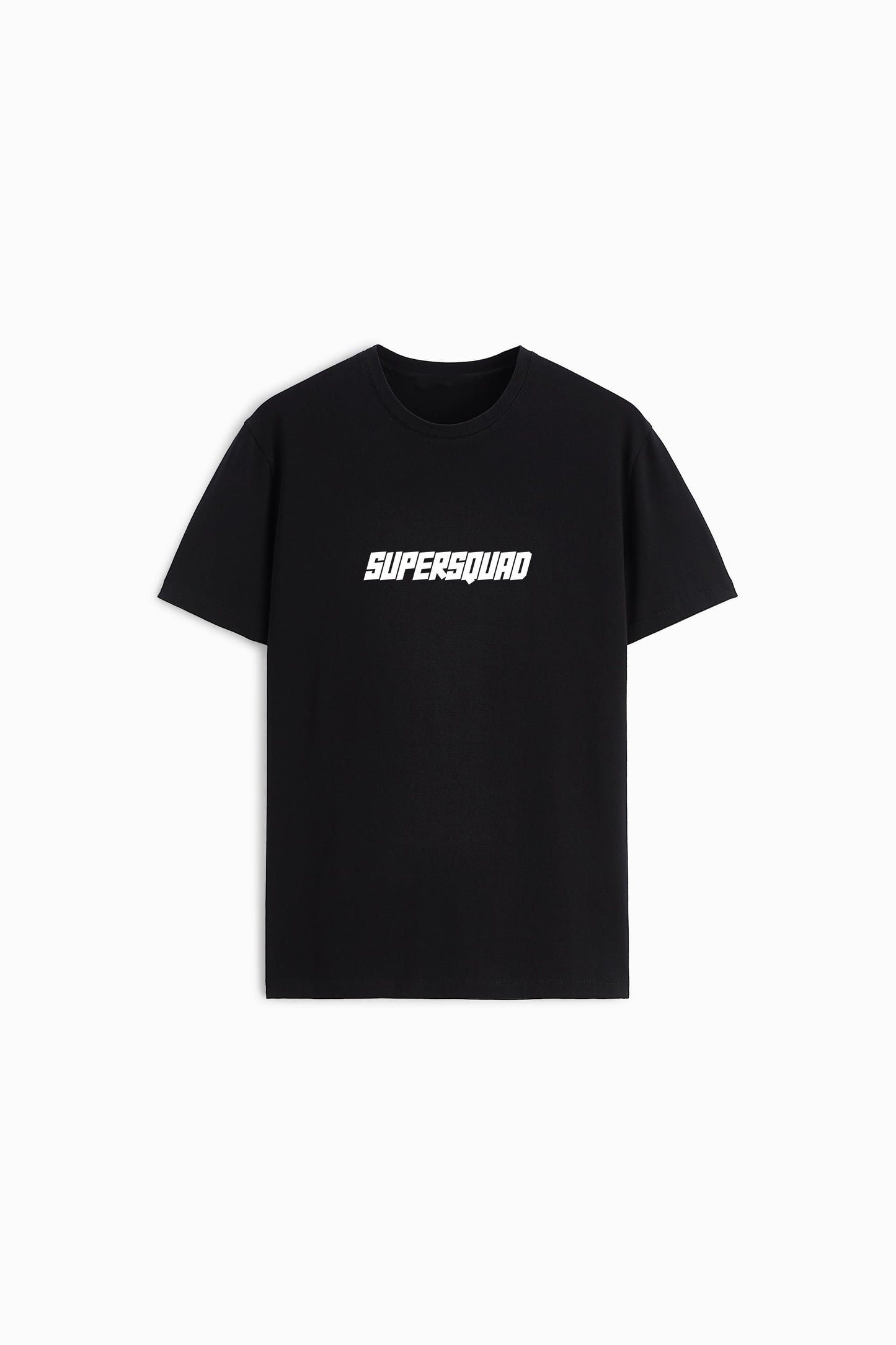 SUPERSQUAD PREMIUM COTTON ROUND NECK BLACK T-SHIRT