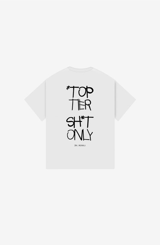 TOP TIER WHITE OVERSIZE T-SHIRT