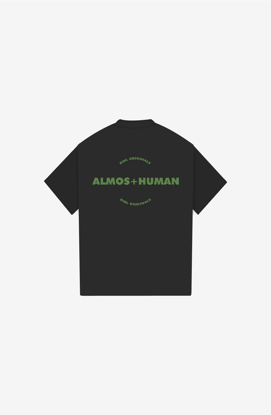 ALMOS+HUMAN BLACK POLO SHIRT