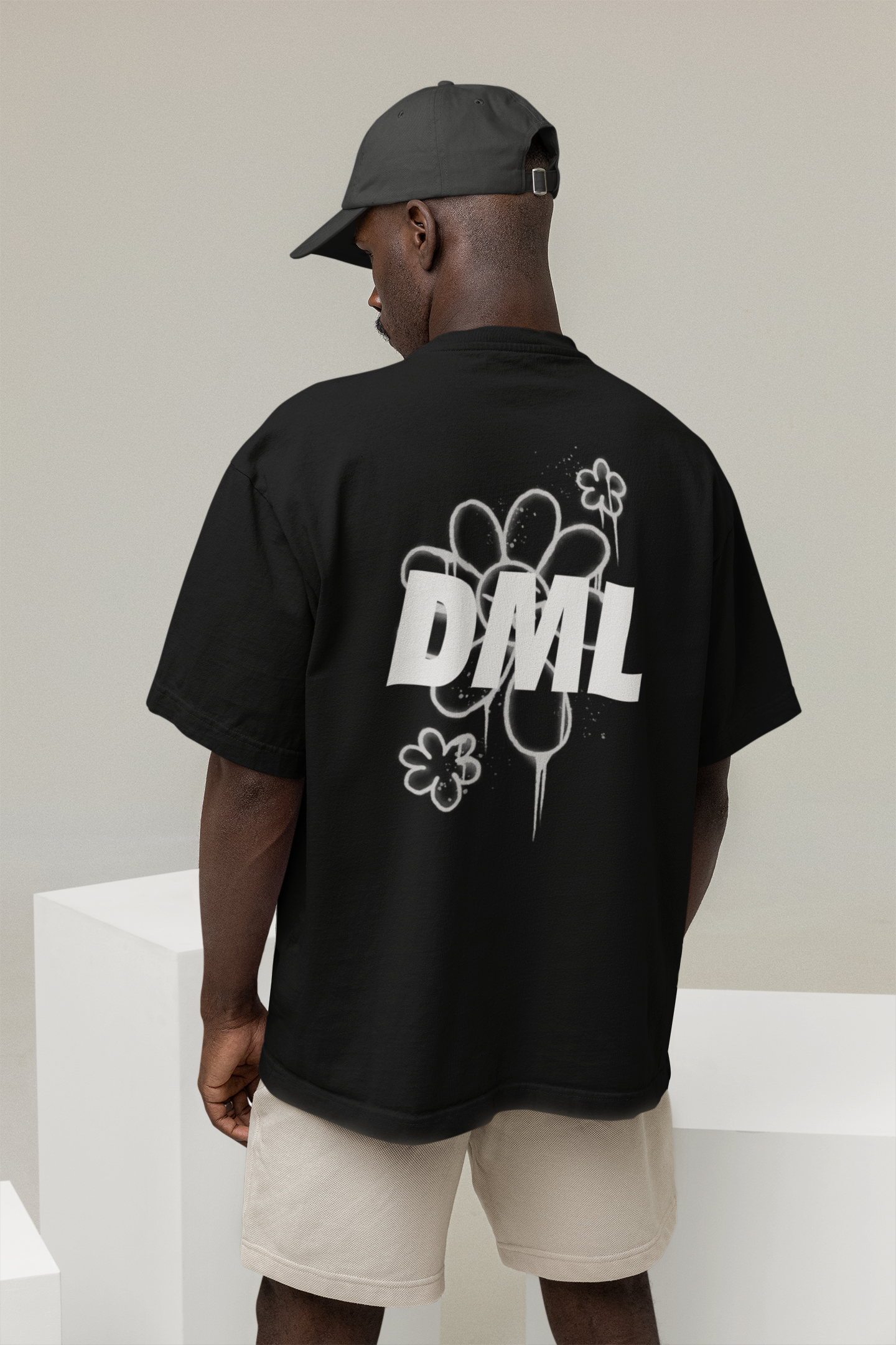 DML ART PREMIUM BLACK OVERSIZED T-SHIRT