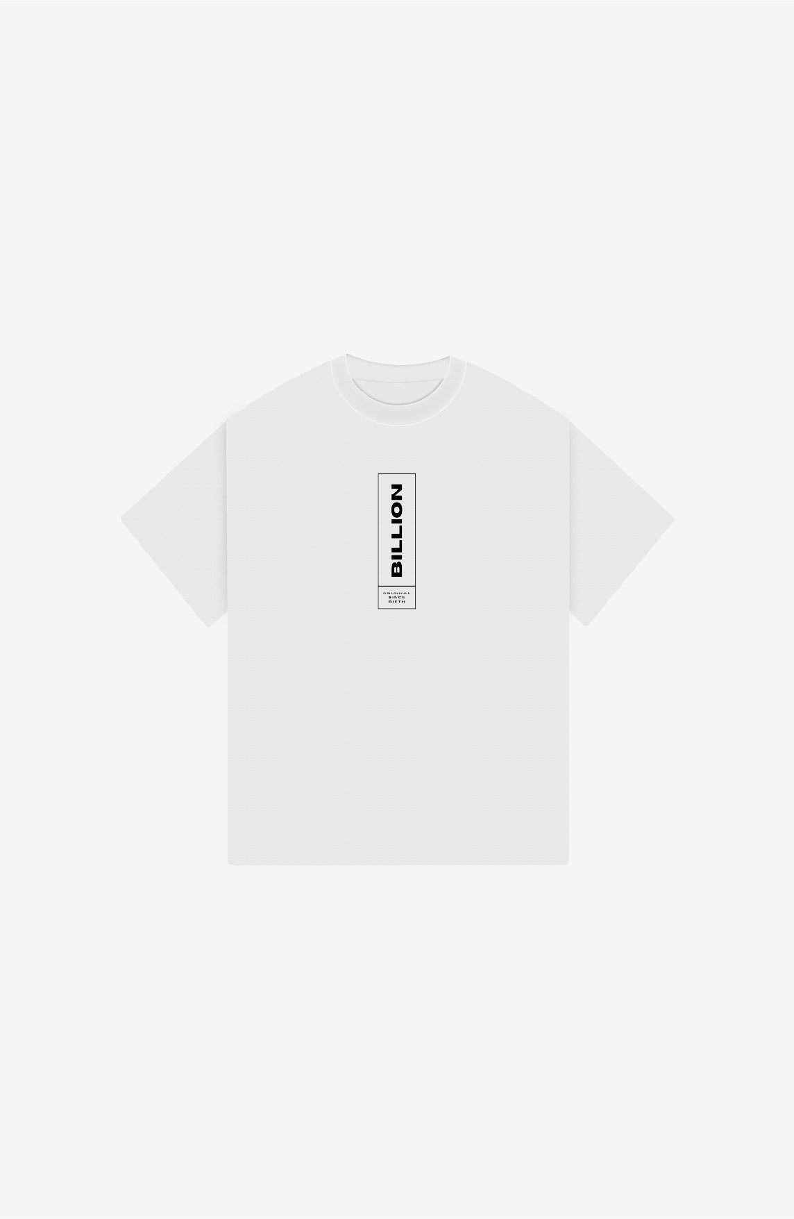 BILLION VERTICAL WHITE OVERSIZE T-SHIRT