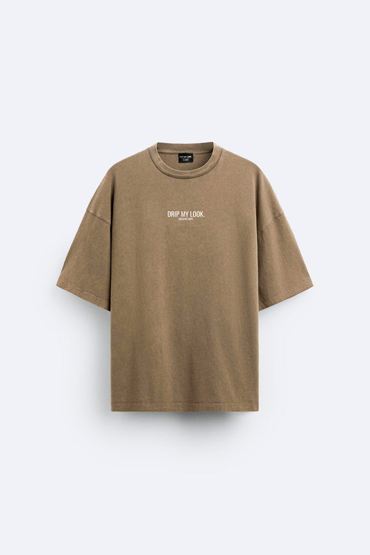 MUD YELLOW ACID OVERSIZED T-SHIRT