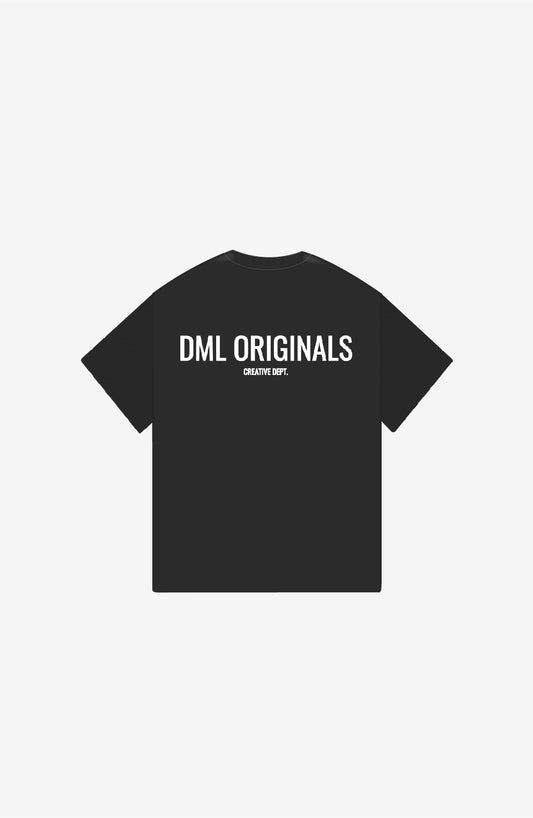 DML ORIGINALS BLACK OVERSIZE T-SHIRT