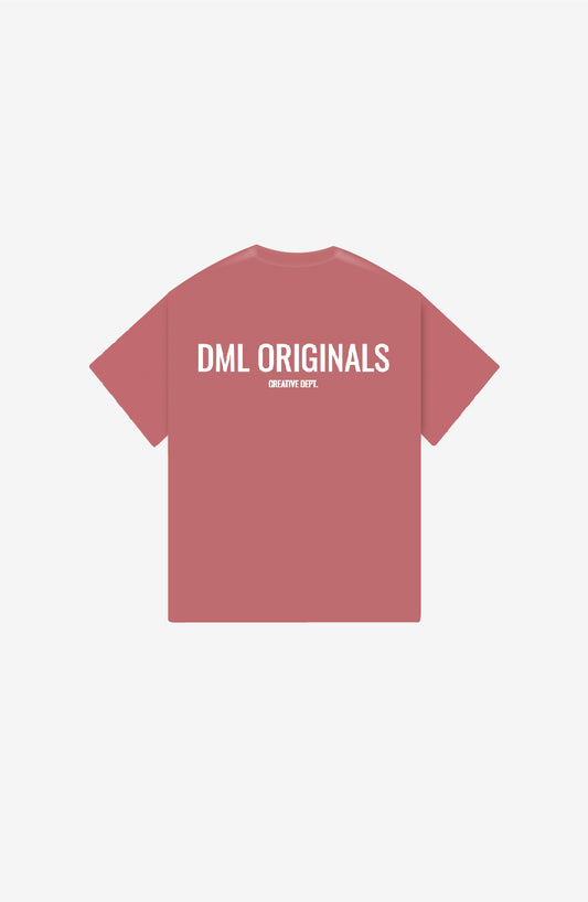 DML ORIGINALS RED OVERSIZE T-SHIRT