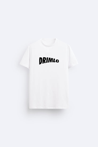 DRIMLO PREMIUM COTTON ROUND NECK WHITE T-SHIRT