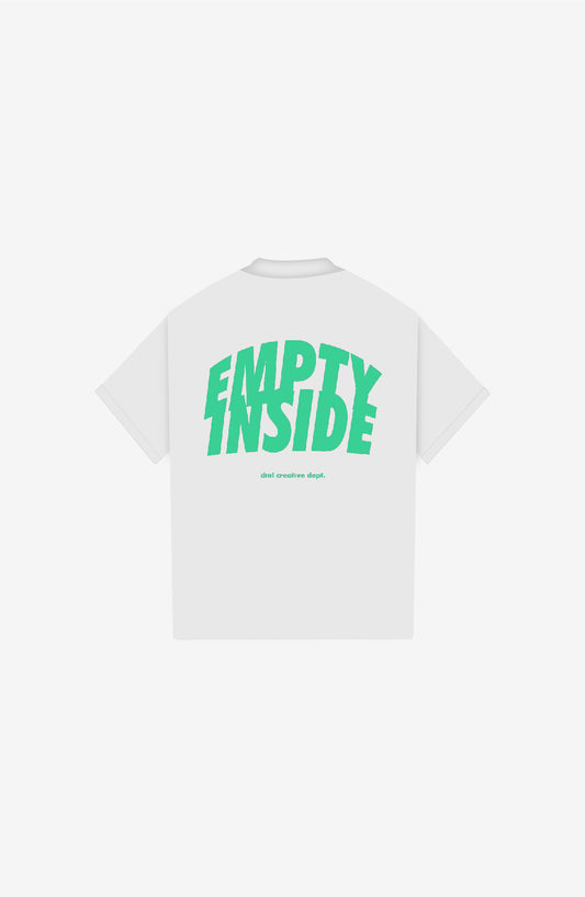 EMPTY INSIDE WHITE POLO SHIRT