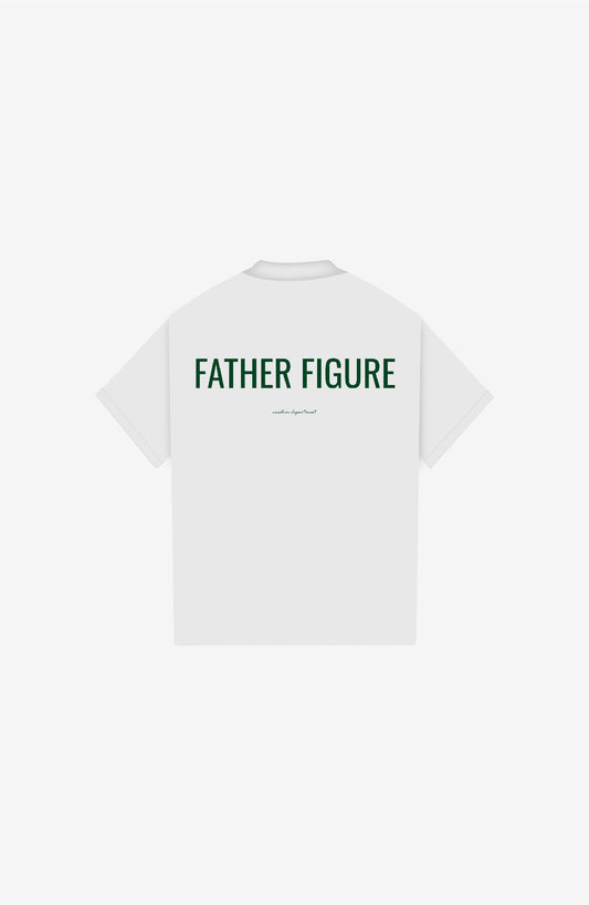 FATHER FIGURE WHITE POLO SHIRT