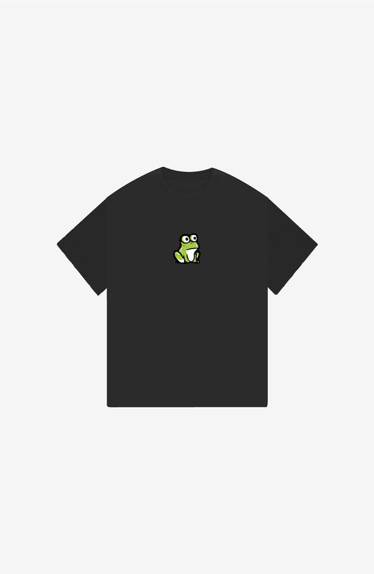 COMIC FROG BLACK OVERSIZE T-SHIRT