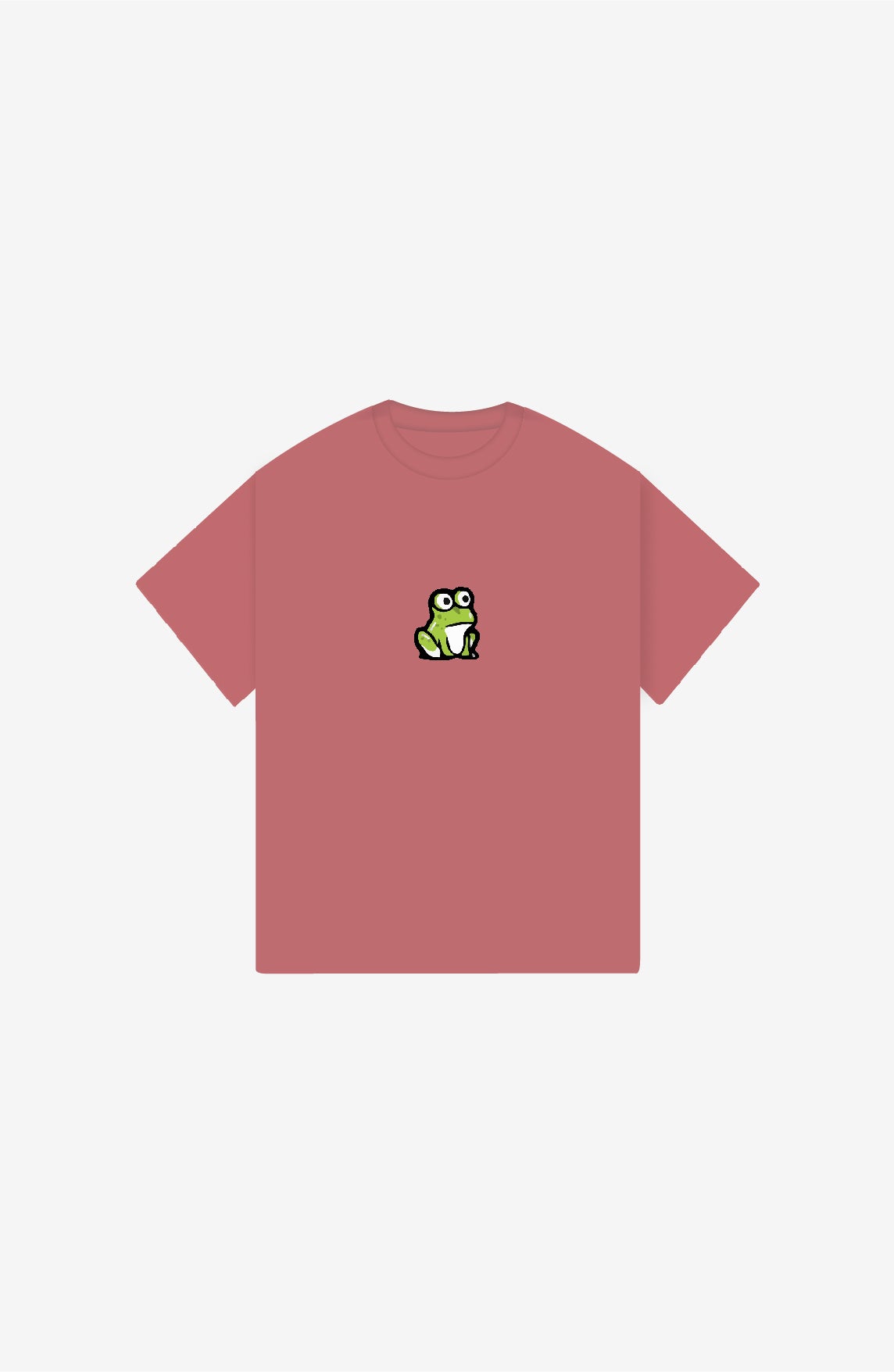 COMIC FROG RED OVERSIZE T-SHIRT