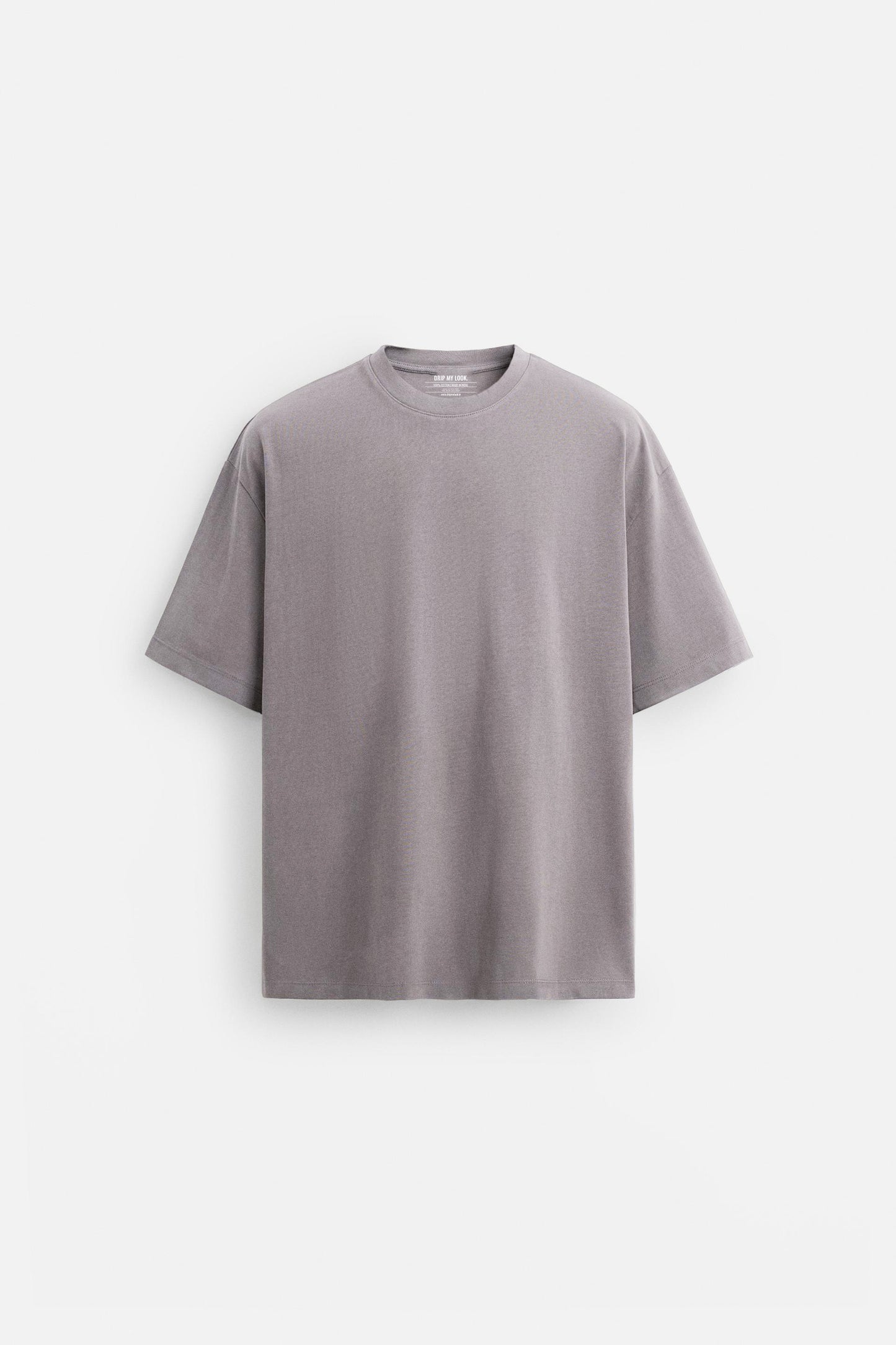 ASH GREY PREMIUM LOOPKNIT TERRY OVERSIZED T-SHIRT