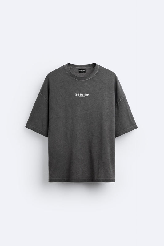 ROAD GREY ACID OVERSIZED T-SHIRT