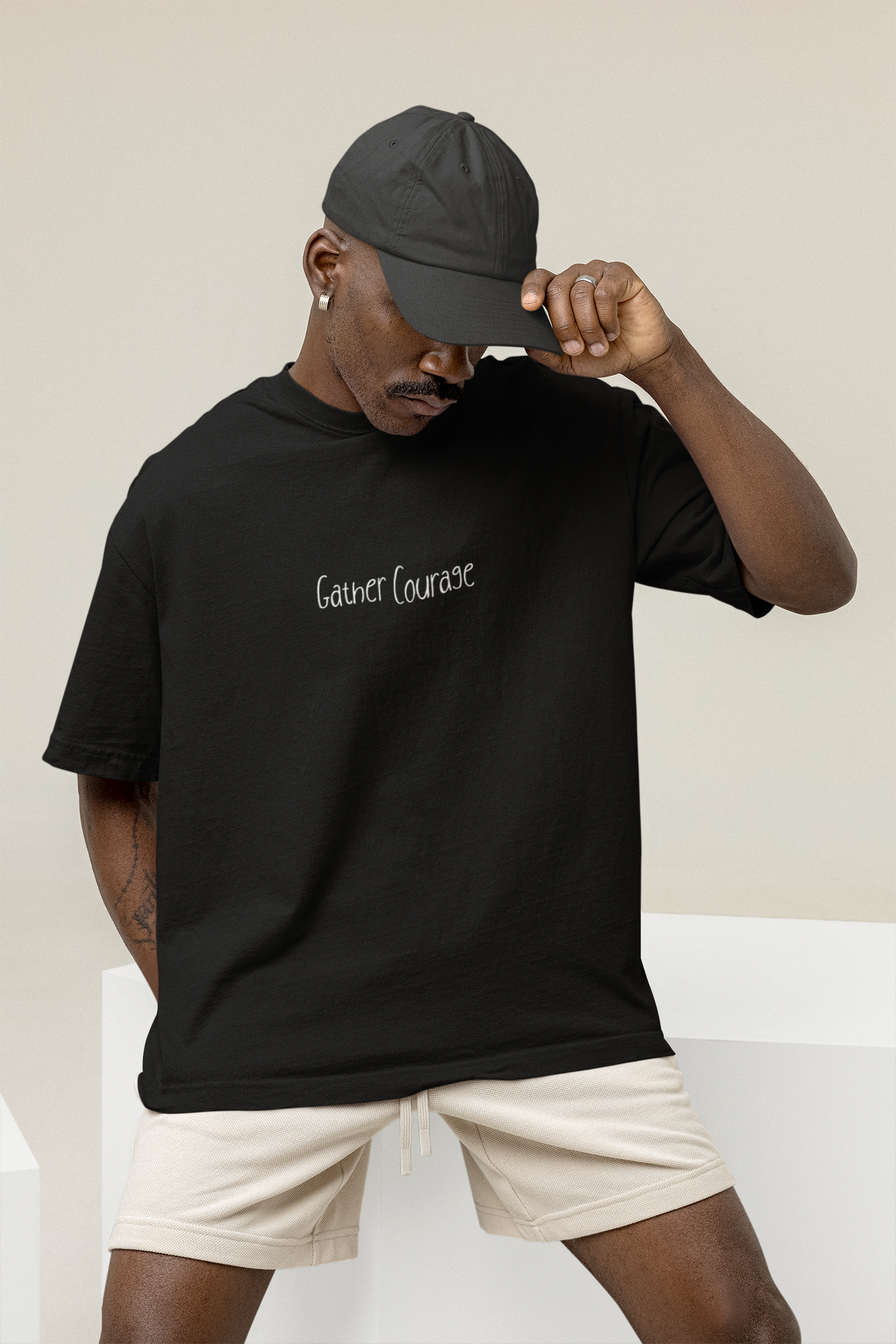 GATHER COURAGE PREMIUM OVERSIZE T-SHIRT