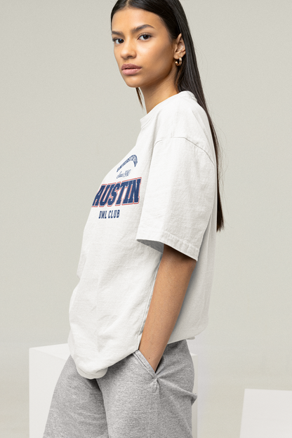 AUSTIN JERSEY WHITE OVERSIZED T-SHIRT