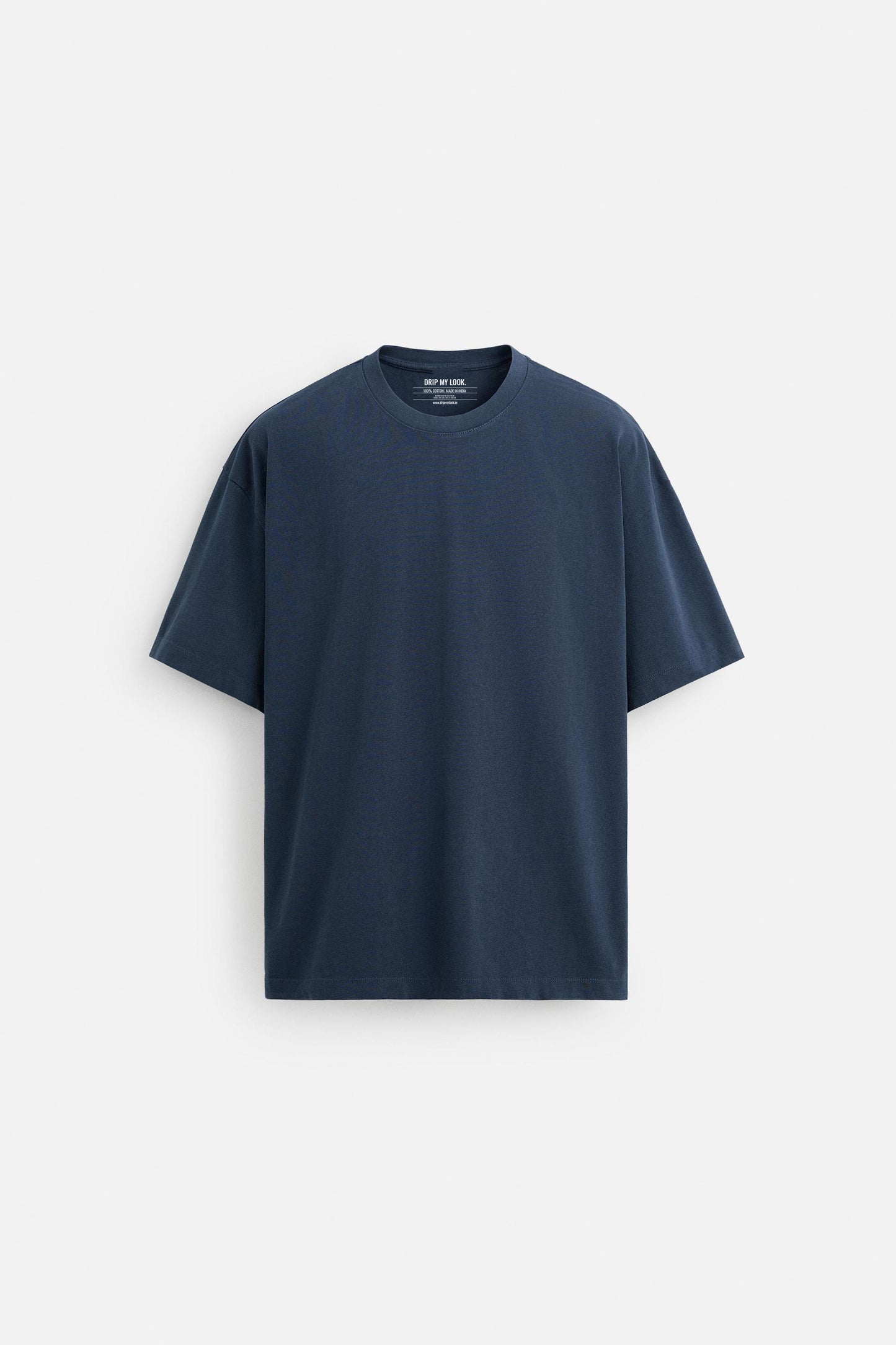 NAVY  PREMIUM LOOPKNIT TERRY OVERSIZED T-SHIRT