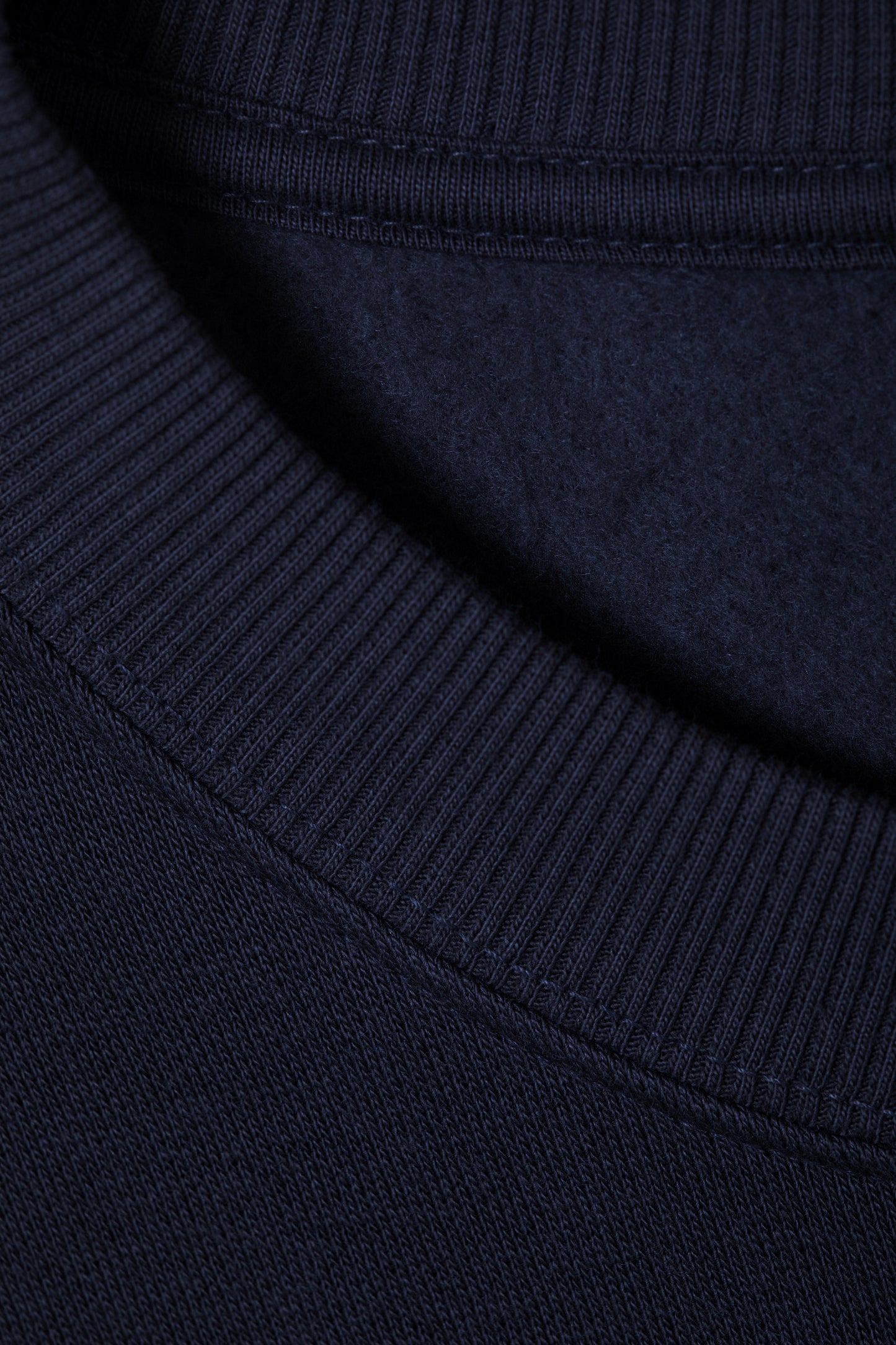 NAVY FLEECE HEAVYWEIGHT OVERSIZED SWEATSHIRT