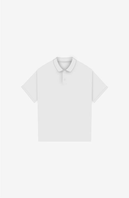 STAYING AWAY WHITE POLO SHIRT