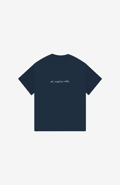 NEED MONEY FOR PORSCHE NAVY OVERSIZED T-SHIRT