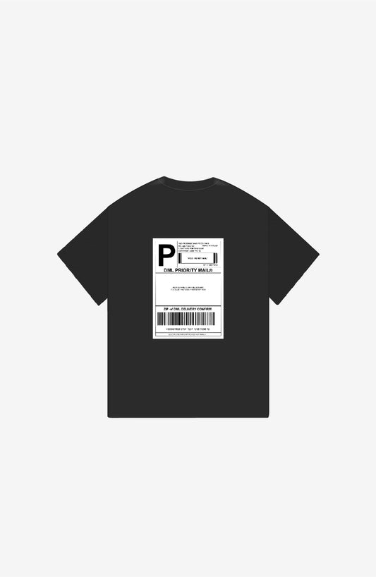 PRIORITY MAIL BLACK OVERSIZE T-SHIRT