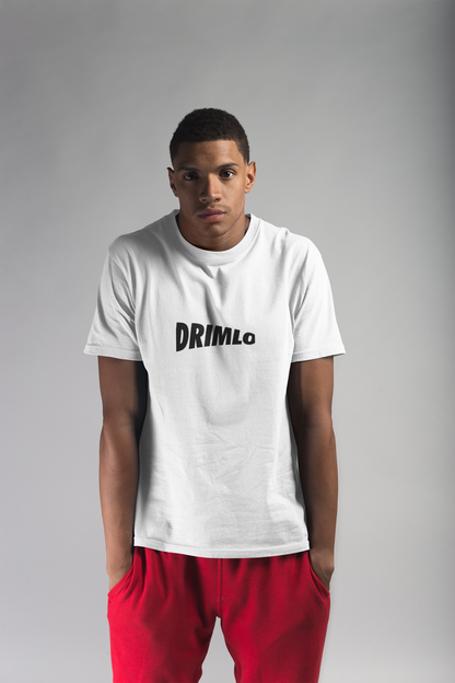 DRIMLO PREMIUM COTTON ROUND NECK WHITE T-SHIRT