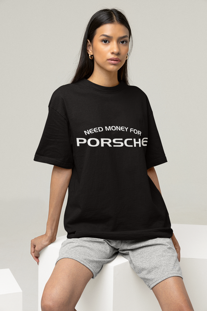 MONEY PORSCHE BLACK OVERSIZED T-SHIRT