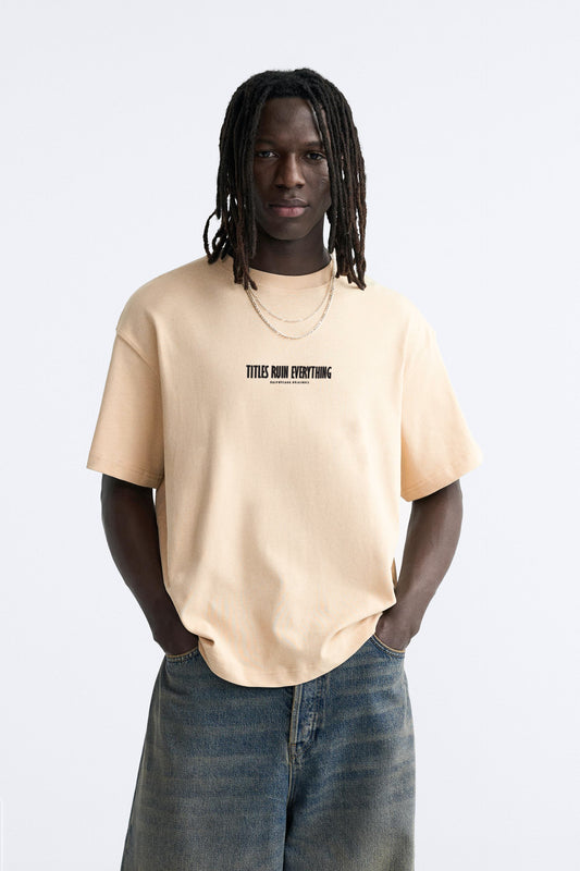 TITLE RUIN EVERYTHING FRENCH TERRY OVERSIZED T-SHIRT