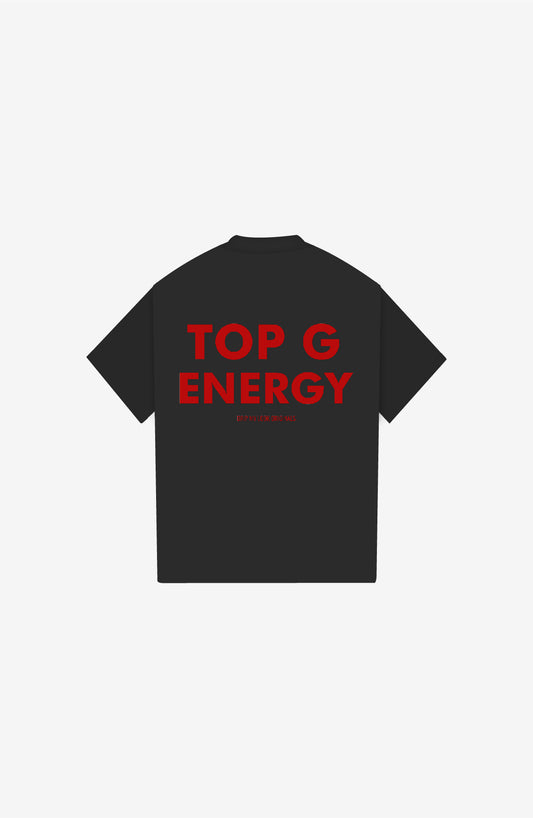 TOP G ENERGY BLACK POLO SHIRT